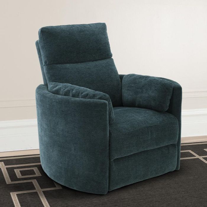 Parker House Radius Collection Power Swivel Peacock Recliner Chair