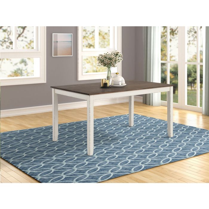 Coaster Fortress 7-Piece Rectangular Dining Set Vintage Vanilla Coaster Fortress 7-Piece Rectangular Dining Set Vintage Vanilla