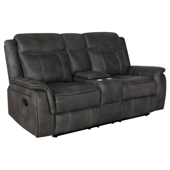 Coaster Fine Furniture Lawrence Reclining Loveseat - Thumbnail 2