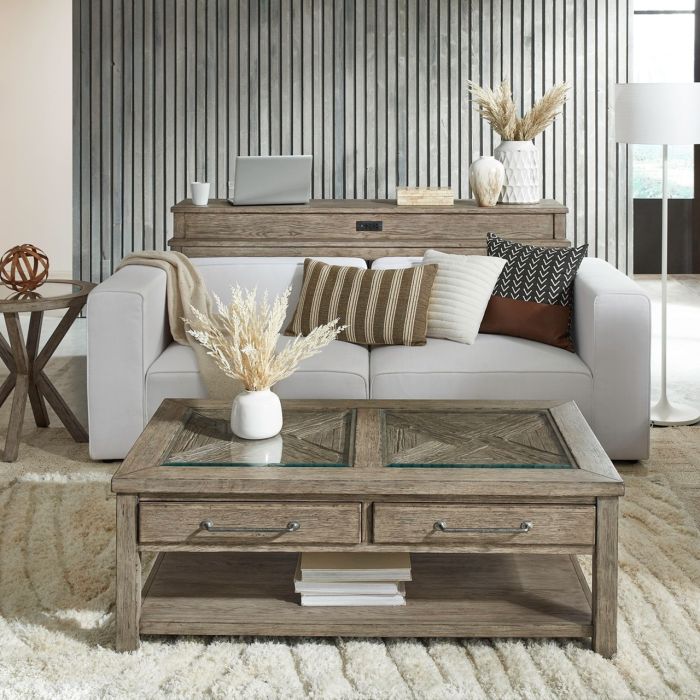 Liberty Furniture Skyview Lodge Cobblestone Coffee Table