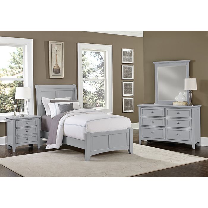 vaughan bassett grey dresser Dovetail-Mystic Grey Dresser 751-002 by Vaughan Bassett at MillerHome Furniture & Mattress
