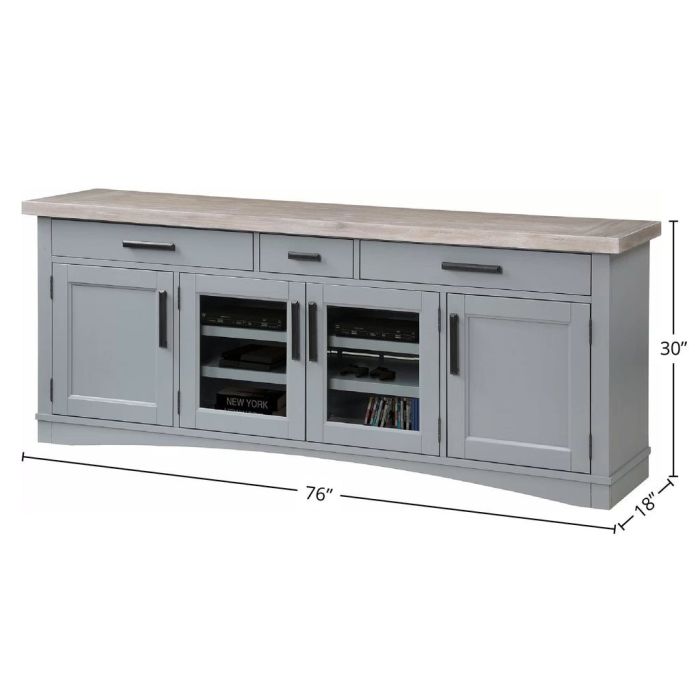 Parker House Americana Modern Collection 76 Inch Dove Weathered
