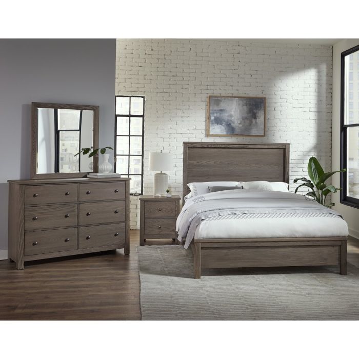 slim fit dress slacks Vaughan Bassett Dovetail Mystic Grey 8-Drawer Wood Dresser  City Mattress