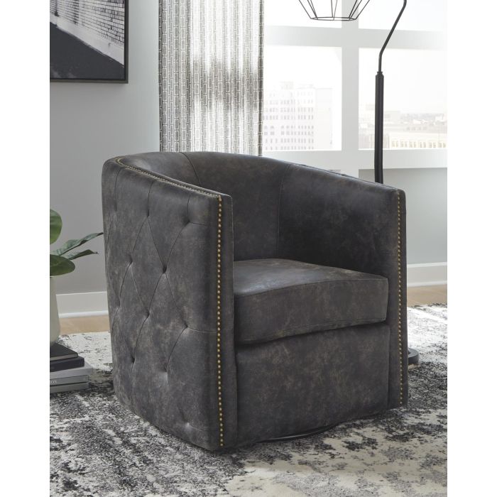 Black swivel barrel chair cheap