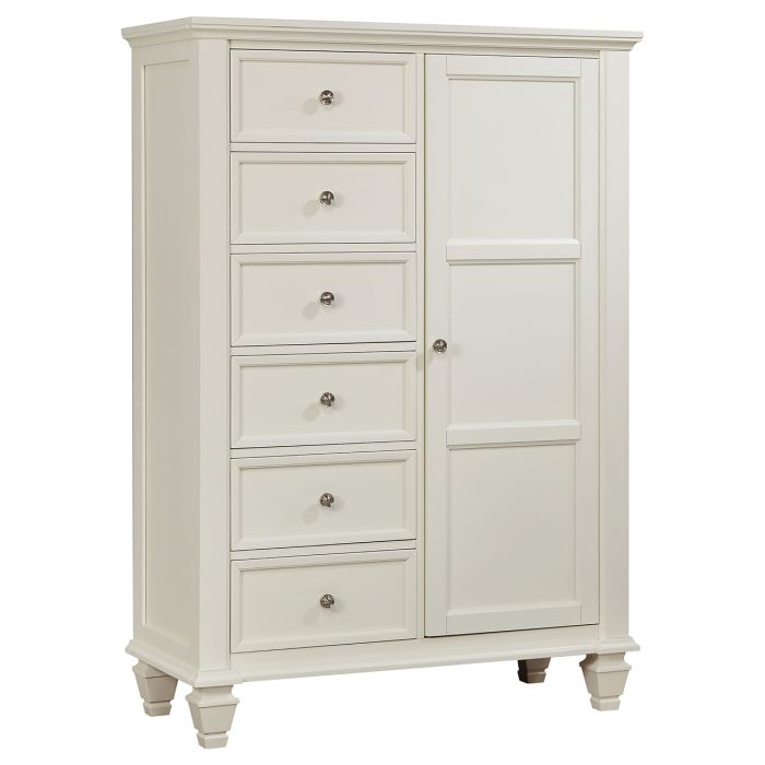 coaster sandy beach dresser Sandy Beach 5-drawer Chest Black main image 1