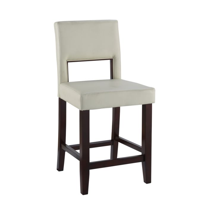 Linon 24 Inch Vega Counter Stool White Hudson's Furniture Mattress