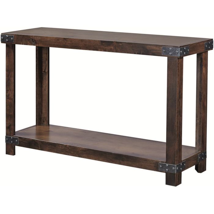 tobacco color furniture Aspenhome Industrial Tobacco Sofa Table