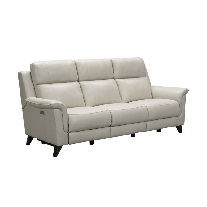 Barcalounger Laurel Cream Kester Leather Recliner Sofa Hudson s Furniture Mattress