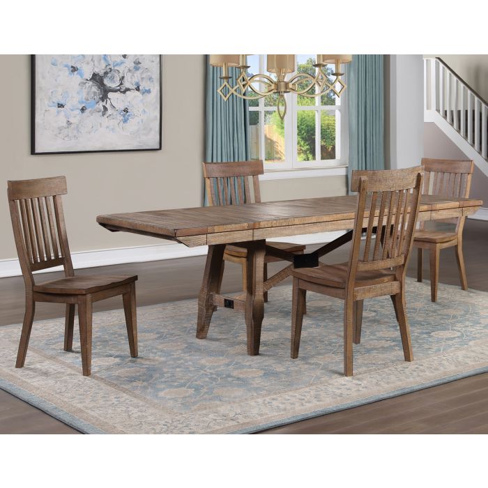 Steve Silver Riverdale Driftwood 5-Piece Dining Set Hudson's