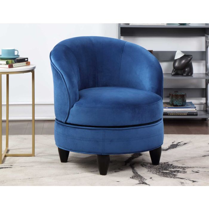 Barrel chair online blue