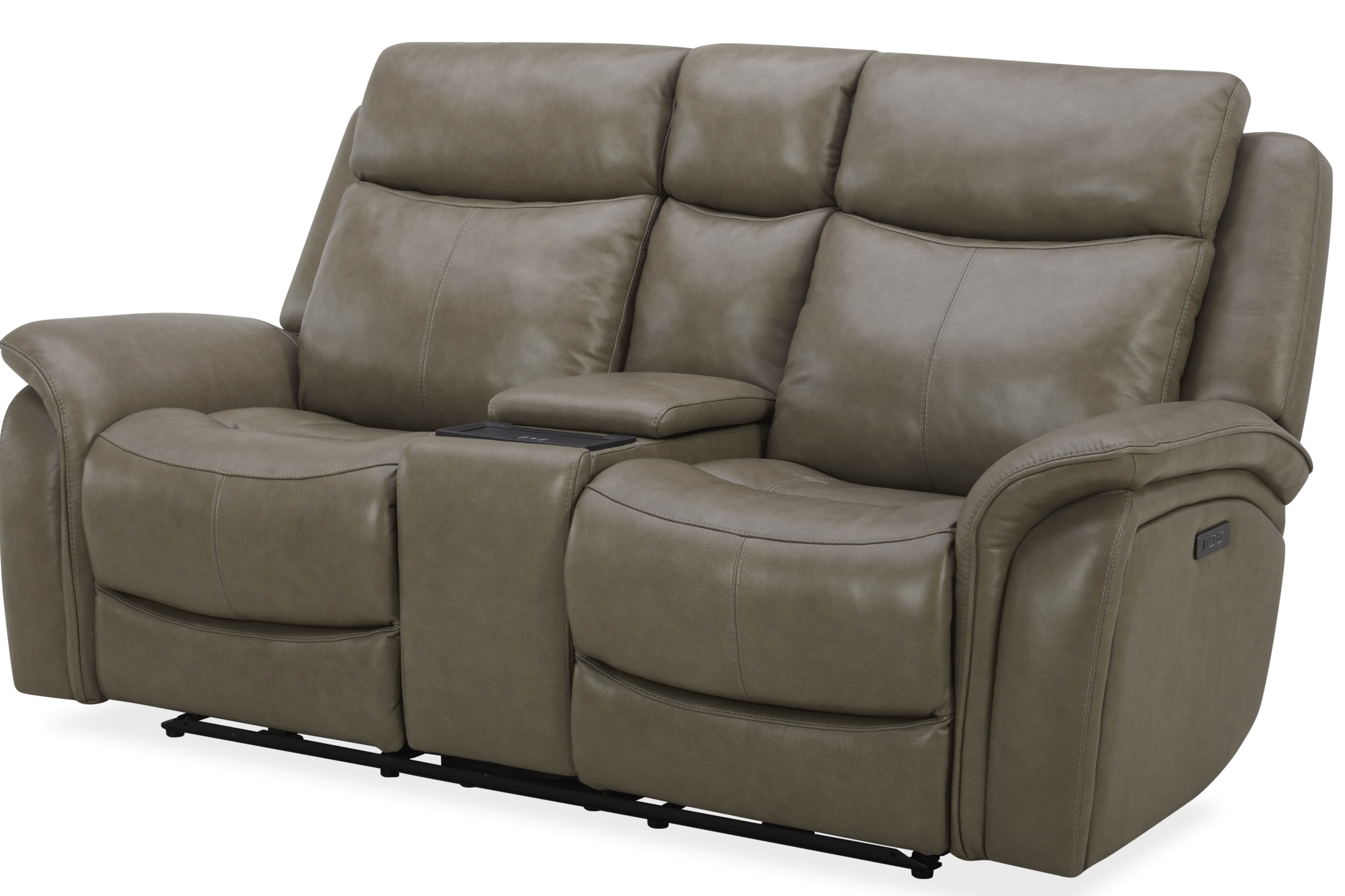 Susan Johnson｜fireside friendshipsⅡ Southern Motion Grant Leather Power Headrest Sectional with