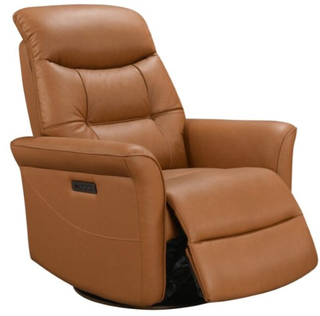 Softline Havana Cinnamon Leather Swivel Chair Hudson's Furniture
