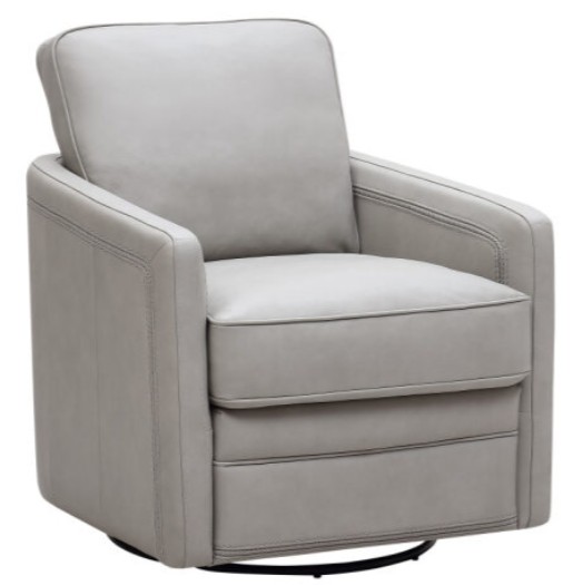 Leather Italia Turner Camel Leather Swivel Glider Chair | Hudson's