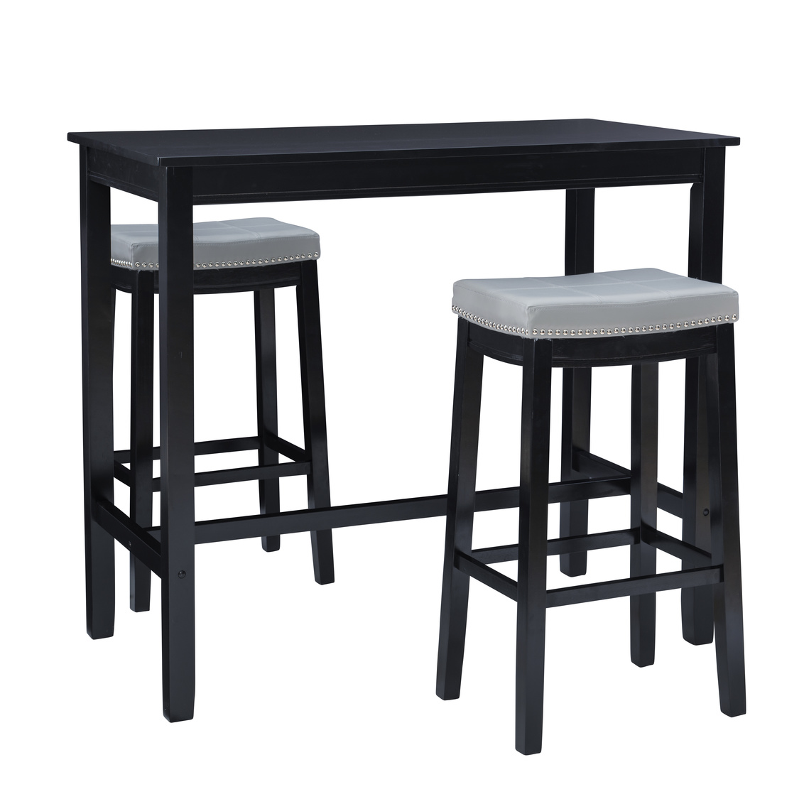 Linon Betty 3-Piece Bar Stools Table Set Hudson's Furniture