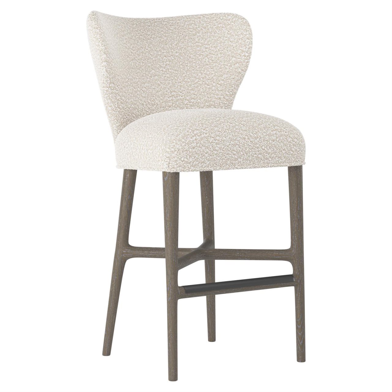 Bernhardt Hyde Upholstered Fabric Bar Stool Hudson's Furniture