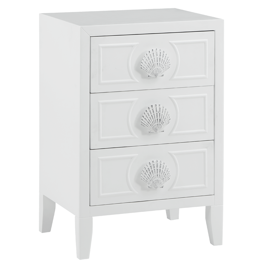Madison Avenue Azores Coastal White/Beige Cabinet | Hudson's