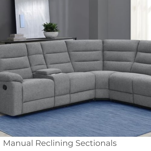 Manual Reclining Sectionals