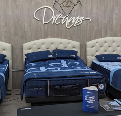 Premium mattresses at Hudson's Furniture Brandon FL showroom