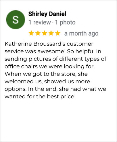 Hudson's Furniture Brandon FL 5-star review