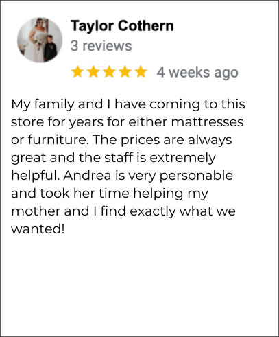 Hudson's Furniture Ocoee FL 5-star review