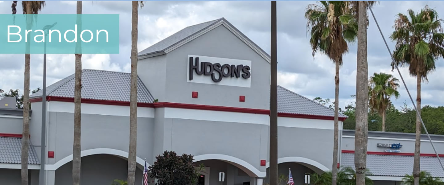 Hudson's Furniture Brandon FL showroom street view