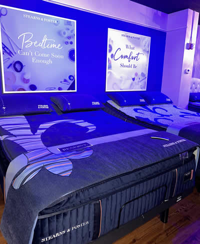 Premium mattresses at Hudson's Furniture Clearwater FL showroom