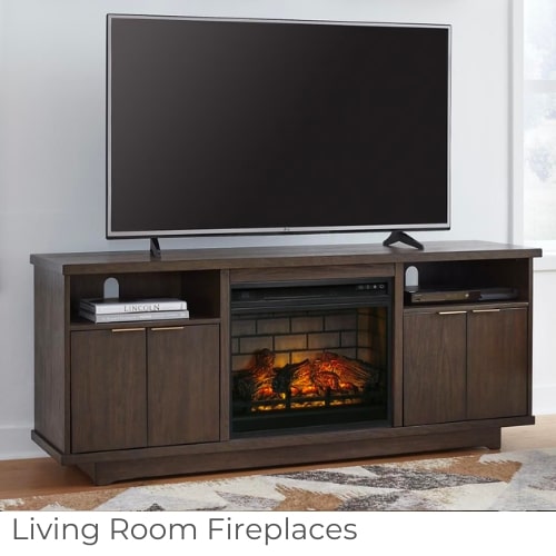 Indoor Living Room Fireplaces